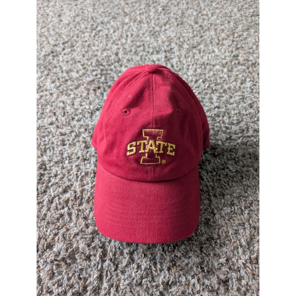Iowa State Cyclones  Logo Hat Red Youth Authentic‎ Stretch Fit